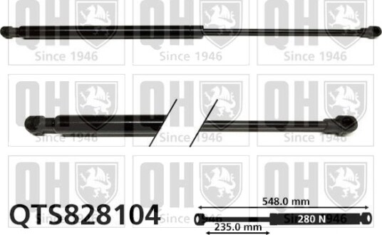 QUINTON HAZELL QTS828104 Baklukedemper