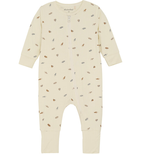 Minymo Nattdrakt Viskose Tradewinds m. Dinosaurer Minymo 1½ år 86 Nattdrakt Beige
