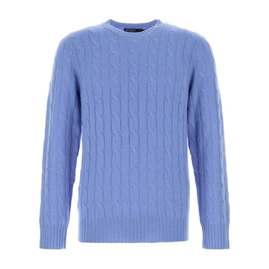 Polo Ralph Lauren, Herre, Strikkevarer, Blå, L,