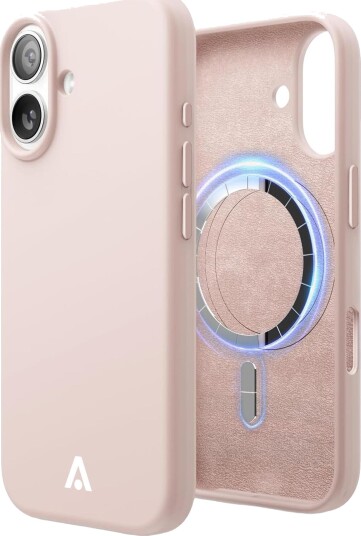 Alkaya Lucid MagSafe Silikon deksel for iPhone 17 Rosa