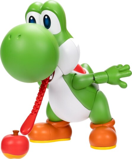 Super Mario Lekefigur - 24 cm - Nam Nam Yoshi! - Super Mario - OneSize - Lekefigur - Grønn