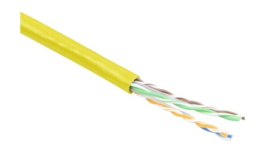 Act Cat6a 305M 305M Cat6a U/Utp Utp Gul Nettverkskabel Ep458b