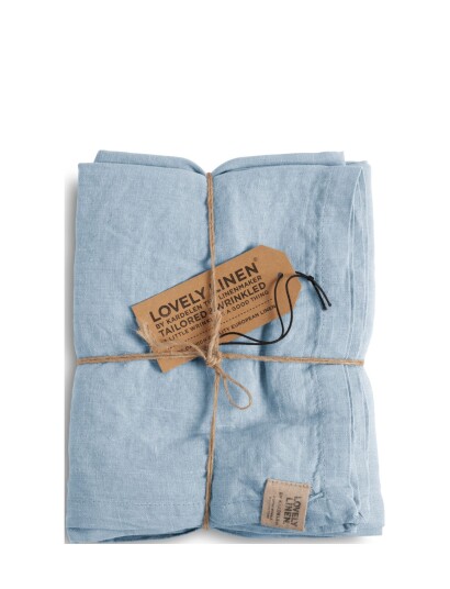 Lovely Linen Misty Table Runner - Blue - 45X150CM