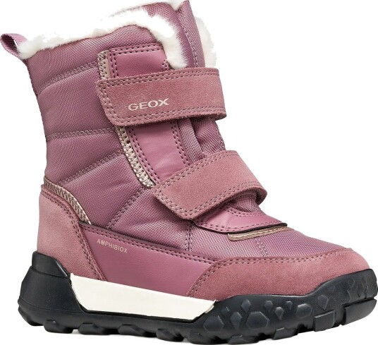 GEOX J Trekkyup Girl B Ab - DARK ROSE/PLATINUM - 26