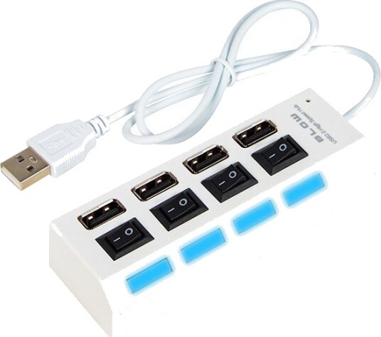Blow Usb-Hub 86-076 Usb-Forgrener A-4Xgn.A Hub-07 Hvit