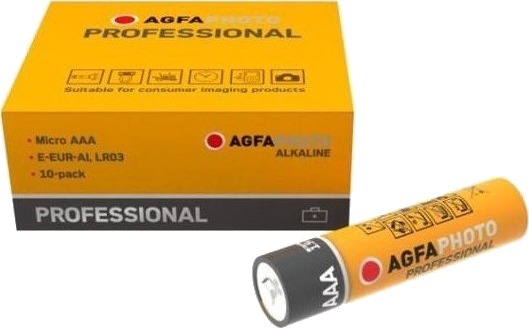 AAA 10-pak AgfaPhoto Professional batteri - Alkaline, 1,5V