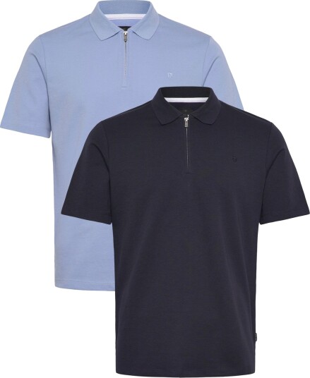 Jack & Jones Jprblaethan Ss Zip Polo 2Pk Mp Multi/patterned M