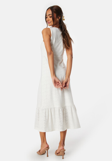 Happy Holly Broderie Anglaise Dress Offwhite 44/46