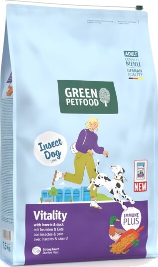 Green Petfood Tørrfôr Dog Vitality Med Insekter & And Sparepakke 2 X 7.5 kg Green Petfood Tørrfôr Dog Vitality Med Insekter & And Sparepakke 2 X 7.5 kg