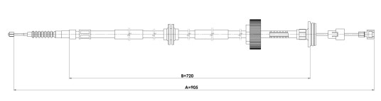 Bremsewire METZGER 1E.BW007