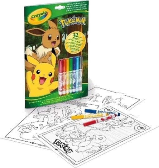 Crayola Fargeleggings  Og Aktivitetsbok Pokemon |