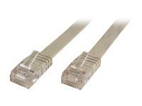 MicroConnect - Nettverkskabel - RJ-45 (hann) til RJ-45 (hann) - 50 cm - UTP - CAT 6 - flat - hvit