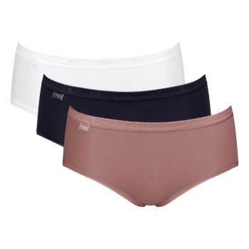 Sloggi Truser 3P Basic Plus Midi Colored Multi-colour-2 bomull 42 Dame Sloggi Truser 3P Basic Plus Midi Colored Multi-colour-2 bomull 42 Dame
