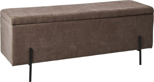 Brewster benk m oppbevaring 120 cm Brun Brewster benk m oppbevaring 120 cm Brun