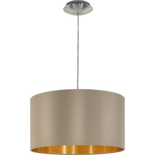EGLO MASERLO, 1 ampuller, E27, IP20, Gull, Taupe / brun EGLO MASERLO, 1 ampuller, E27, IP20, Gull, Taupe / brun