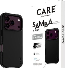 PanzerGlass CARE iPhone 17 Pro/18 Pro Samba deksel Sort