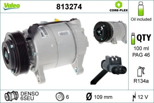 AC kompressor VALEO 813274 AC kompressor VALEO 813274