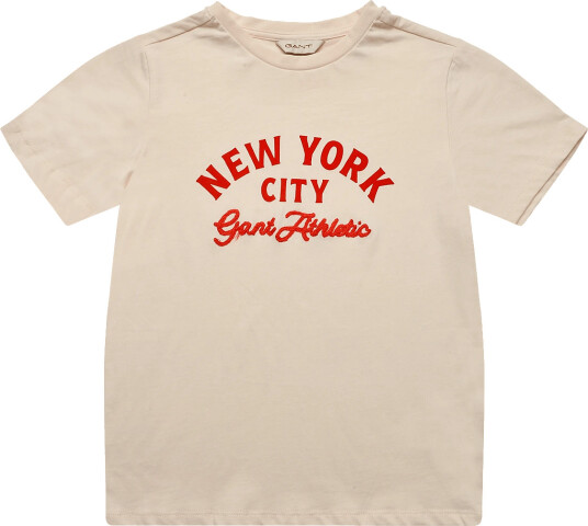 Gant Kids College Ss T Shirt   Cream   134