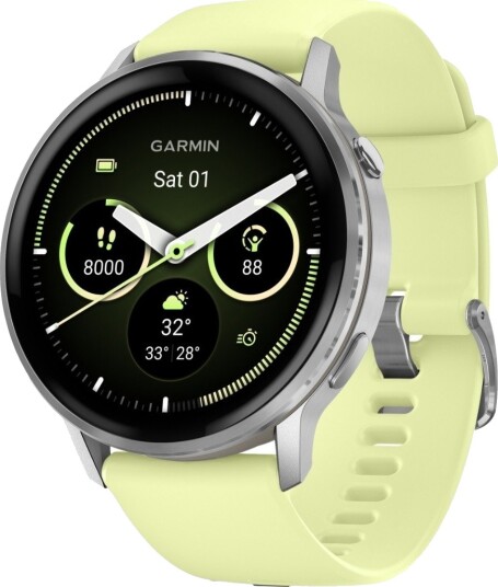 Garmin Venu 4 45mm Sølv/Sitrongul