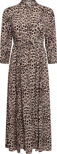 Cream Cralora Long Dress   ANIMAL NEUTRAL   S/M