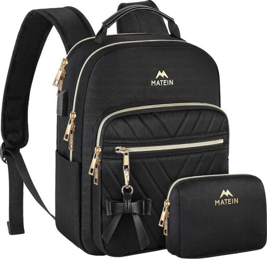 Matein 1342 PC-Ryggsekk Svart 10.5" med Toalettmappe