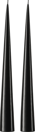 ester & erik ester & erik kjeglelys 37 cm 2 stk. lakket Raw black 75 0