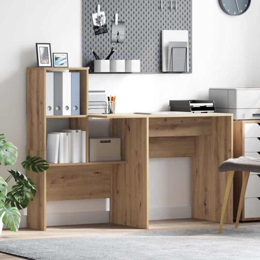  Skrivebord artisan eik 131.5 x 50 x 106.5 cm Konstruert tre