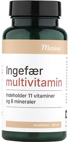 Mecindo.no Mezina ingefær multivitamin 180 stk Mecindo.no Mezina ingefær multivitamin 180 stk