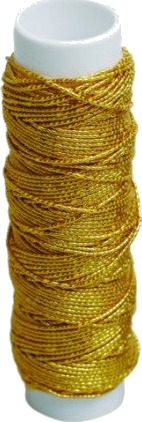 Diverse Elastisk Tråd Lurex Gold 10 M