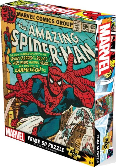 Marvel Comics The Amazing SpiderMan #186 contains 300pc 18x12 in 3D Lenticular Puzzle