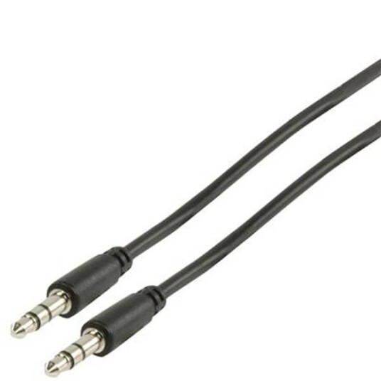 Stereo Audio Cable - 1 Meter - Minijack 3,5mm, Hann Til 3,5mm Hann
