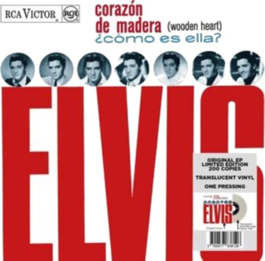 Elvis Presley Corazon De Madera Wooden Heart Uk Vinyl