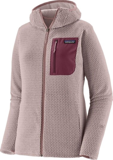 Patagonia Women"s R1 Air Fleece Full zip Hoody Stingray Mauve S