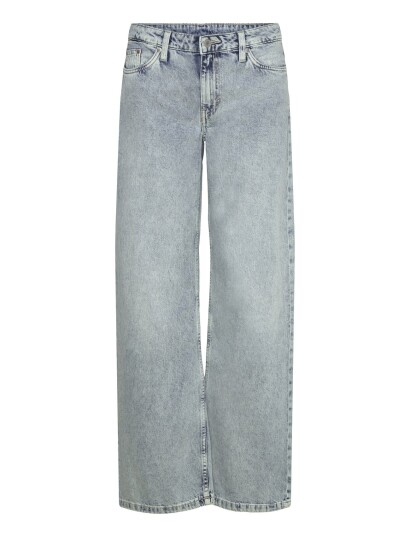Weekday Imoo Low Rise Loose Wide Leg Jeans   Blue   31 x 32