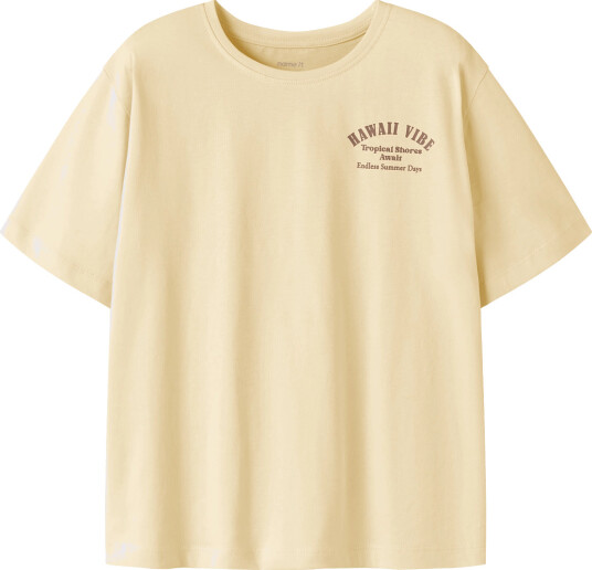Name It Nkfhallie Ss Nreg Top Box Cream 122 128