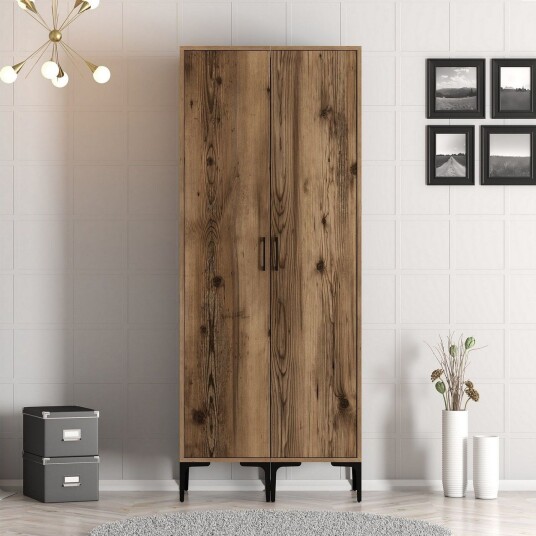 Kumsal Garderobe 80 cm - Valnøtt