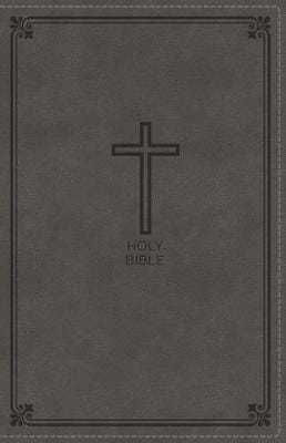NKJV, Deluxe Gift Bible, Leathersoft, Gray, Red Letter, Comfort Print Holy Bible, New King James Version