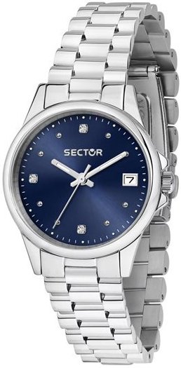 Sector 230 Dameklokke R3253161543 Blå/Stål Ø32 mm