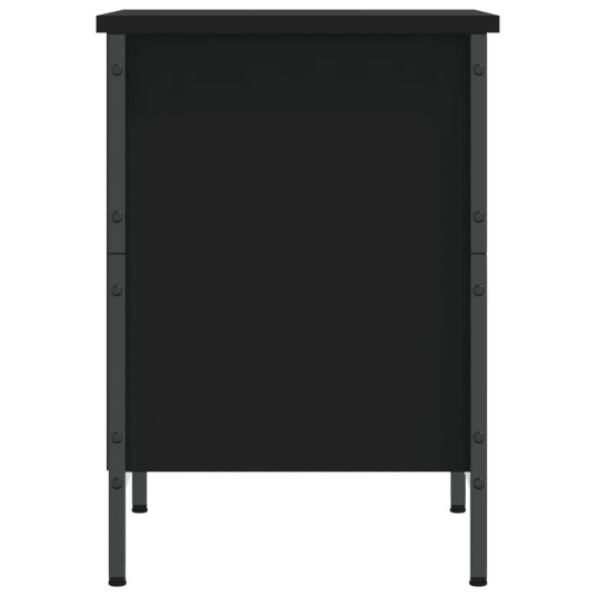 vidaXL Skohylle svart 38x35x50 cm konstruert tre
