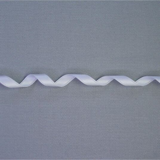 Satengbånd 6mm, 405 Bridal white