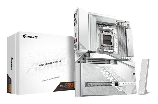 Gigabyte B850 Aorus Stealth Ice Hovedkort med AM5 Sokkel og DDR5-støtte