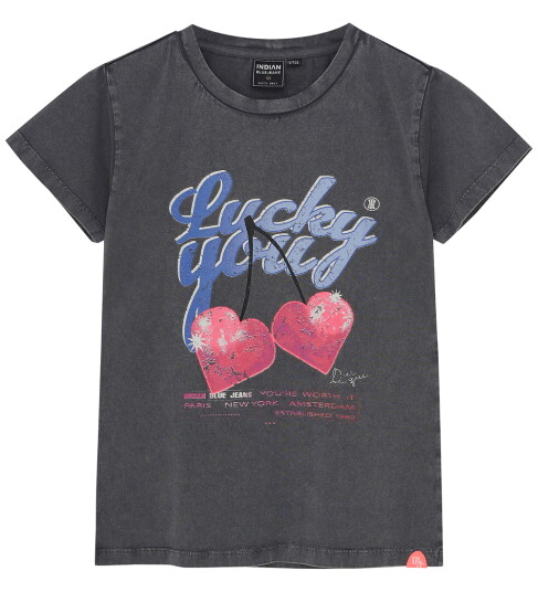 Indian Blue Jeans T-Shirt Cherry Black 116