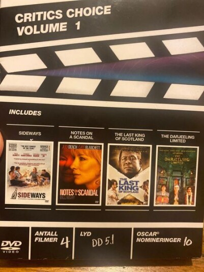 Critics Choice Volume 1 DVD 4 filmer i en. Critics Choice Volume 1 DVD 4 filmer i en.