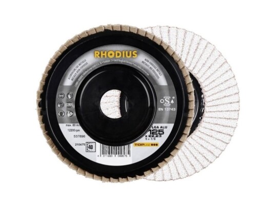 Rhodius 210473 Lga Alu Lamelslibeskive Diameter 115 Mm Borings Diameter 22.23 Mm Kornstørrelse 40 Ne Metaller 1 Stk