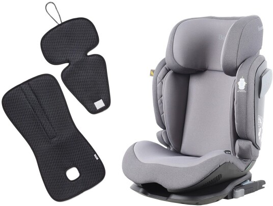 Beemoo Recline i-Size Beltestol inkl. Ventilerende Sittepute Mineral Grey/Antracit Beemoo Recline i-Size Beltestol inkl. Ventilerende Sittepute Mineral Grey/Antracit