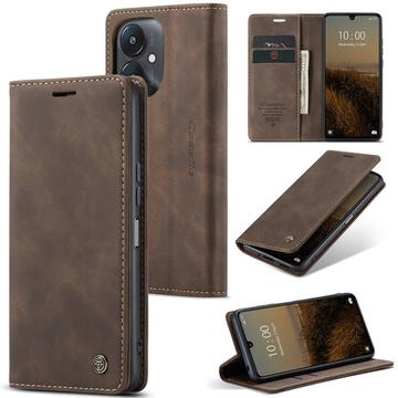Xiaomi Redmi 13C 5G/Poco C65 Caseme 013 Series Lommebok-deksel Kaffe