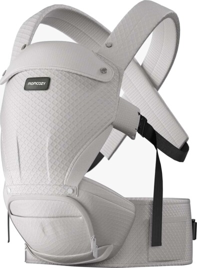 Momcozy Baby Carrier Air Mesh Hip Seat Carrier Grey 