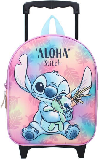 Disney Lilo & Stitch 3D Trolley Trillekoffert Great Escapes Rosa