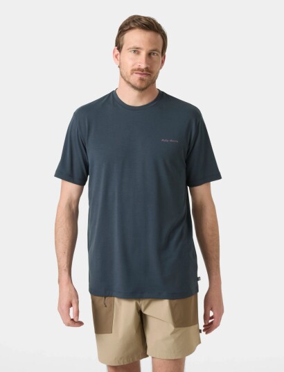 Helly Hansen Skog Graphic T Shirt   Navy   S