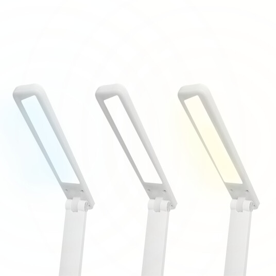 LTC LED bordlampe 3W justerbar 1200mAh batteri Hvit